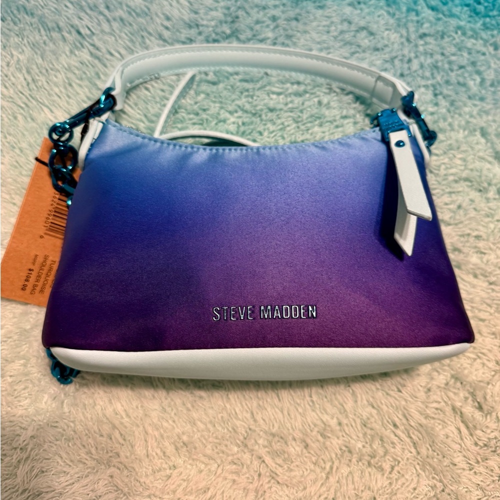 Steve Madden Ombre Purple and White Shoulder Bag - Picture 3 of 9